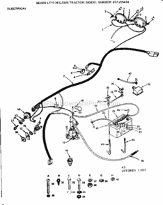 Page A Diagram and Parts List for 917255414  Craftsman Lawn Tractor