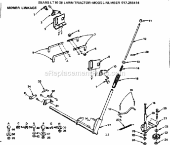 Page I Diagram and Parts List for 917255414  Craftsman Lawn Tractor