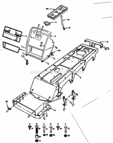 Page B Diagram and Parts List for 917255415  Craftsman Lawn Tractor