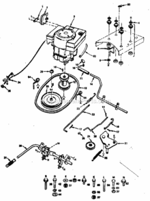 Page D Diagram and Parts List for 917255415  Craftsman Lawn Tractor