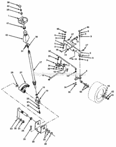 Page D Diagram and Parts List for 917255430  Craftsman Lawn Tractor