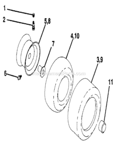Page G Diagram and Parts List for 917255430  Craftsman Lawn Tractor