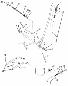 Page J Diagram and Parts List for 917255440  Craftsman Lawn Tractor