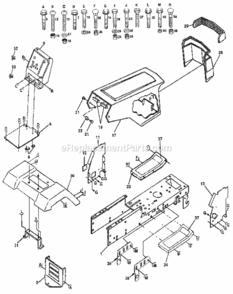 Page B Diagram and Parts List for 917255440  Craftsman Lawn Tractor