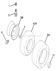 Page G Diagram and Parts List for 917255440  Craftsman Lawn Tractor