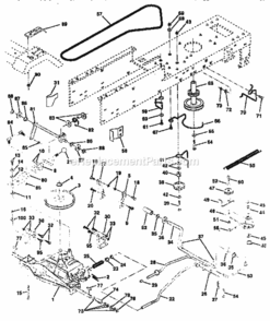 Page C Diagram and Parts List for 917255441  Craftsman Lawn Tractor