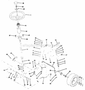 Page D Diagram and Parts List for 917255441  Craftsman Lawn Tractor