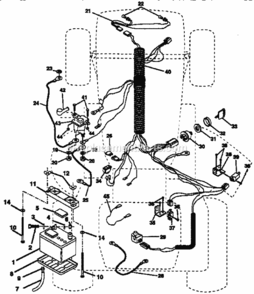 Part Location Diagram of 140416 Craftsman Ignition Harness