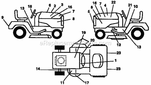 Part Location Diagram of 128258 Craftsman Decal