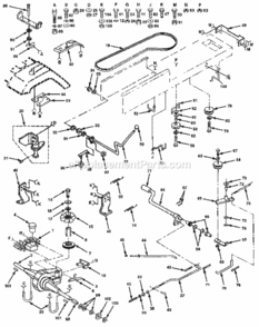 Page C Diagram and Parts List for 917255460  Craftsman Lawn Tractor