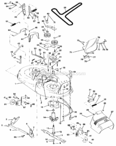 Page I Diagram and Parts List for 917255460  Craftsman Lawn Tractor