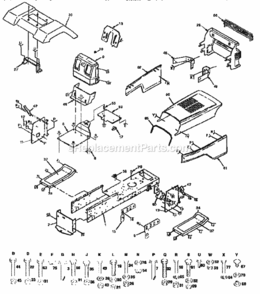 Page B Diagram and Parts List for 917255461  Craftsman Lawn Tractor