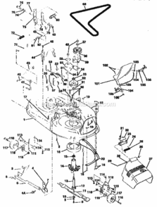 Page I Diagram and Parts List for 917255461  Craftsman Lawn Tractor