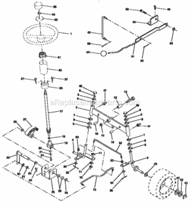 Page D Diagram and Parts List for 917255462  Craftsman Lawn Tractor