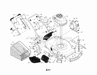 Part Location Diagram of 443013 Craftsman Operator Manual