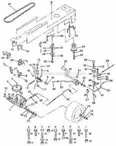 Page C Diagram and Parts List for 917255522  Craftsman Lawn Tractor