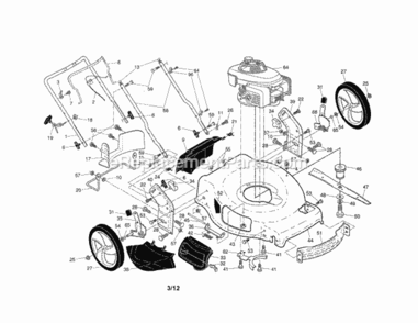 Part Location Diagram of 182134 Husqvarna BEARING