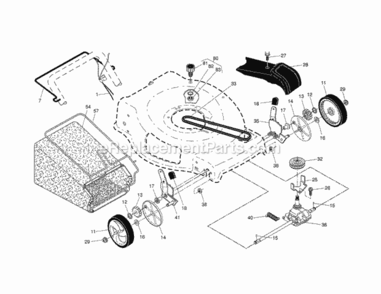 Page B Diagram and Parts List for 917255540  Craftsman Lawn Tractor