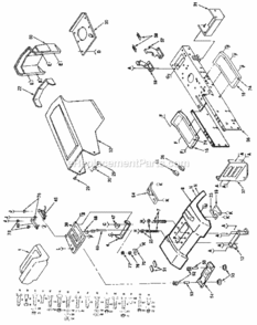 Page B Diagram and Parts List for 917255550  Craftsman Lawn Tractor