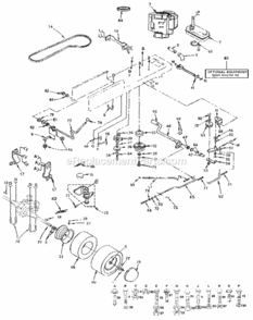 Page C Diagram and Parts List for 917255550  Craftsman Lawn Tractor