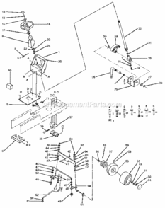 Page D Diagram and Parts List for 917255550  Craftsman Lawn Tractor