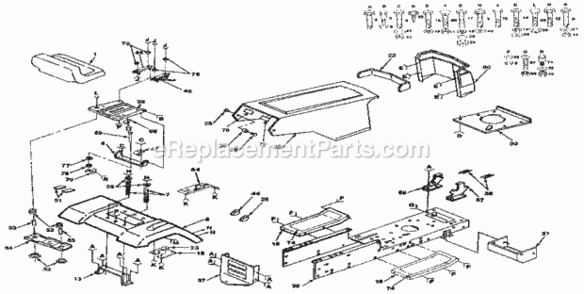 Page B Diagram and Parts List for 917255551  Craftsman Lawn Tractor