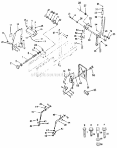 Page E Diagram and Parts List for 917255551  Craftsman Lawn Tractor