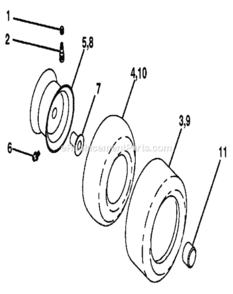 Page G Diagram and Parts List for 917255561  Craftsman Lawn Tractor