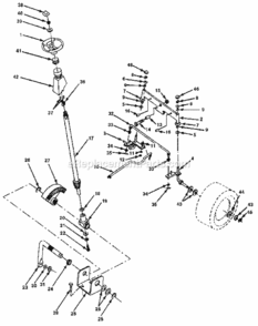 Page D Diagram and Parts List for 917255571  Craftsman Lawn Tractor