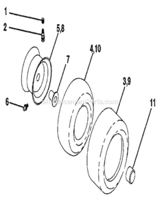 Page B Diagram and Parts List for 917255591  Craftsman Lawn Tractor