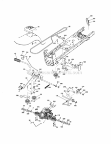 Page C Diagram and Parts List for 917255620  Craftsman Lawn Tractor