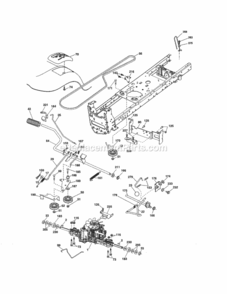 Page C Diagram and Parts List for 917255621  Craftsman Lawn Tractor