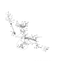 Page E Diagram and Parts List for 917255621  Craftsman Lawn Tractor