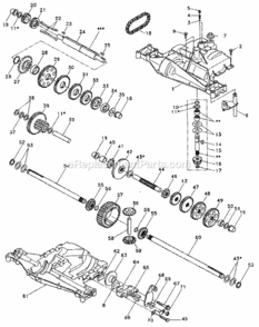 Part Location Diagram of 124643X Husqvarna Housing, Upper