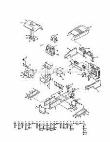 Part Location Diagram of 131052 Craftsman Chassis
