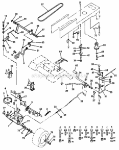 Page C Diagram and Parts List for 917255691  Craftsman Lawn Tractor