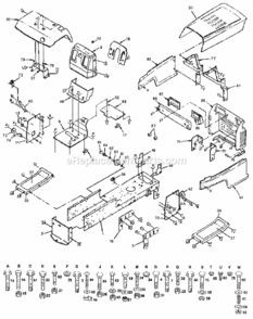 Page B Diagram and Parts List for 917255692  Craftsman Lawn Tractor