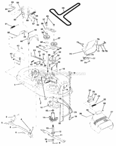 Page J Diagram and Parts List for 917255693  Craftsman Lawn Tractor