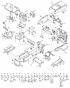 Page B Diagram and Parts List for 917255693  Craftsman Lawn Tractor