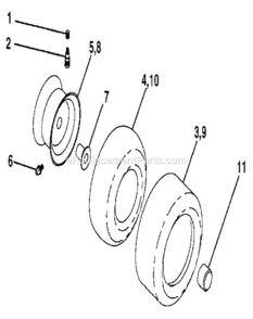 Page H Diagram and Parts List for 917255693  Craftsman Lawn Tractor