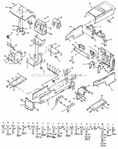 Page B Diagram and Parts List for 917255694  Craftsman Lawn Tractor