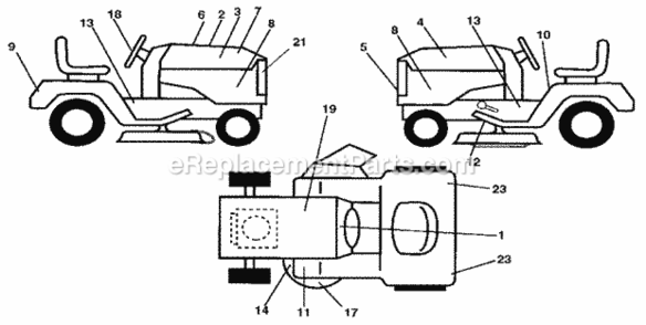 Page G Diagram and Parts List for 917255695  Craftsman Lawn Tractor