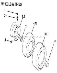 Page H Diagram and Parts List for 917255695  Craftsman Lawn Tractor