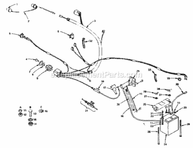 Part Location Diagram of 34479A Craftsman Screen