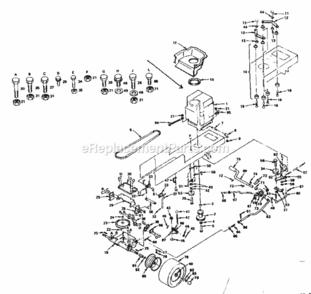 Page C Diagram and Parts List for 917255722  Craftsman Lawn Tractor