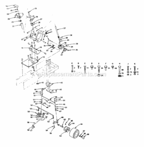 Page D Diagram and Parts List for 917255722  Craftsman Lawn Tractor