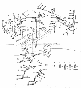 Page F Diagram and Parts List for 917255722  Craftsman Lawn Tractor