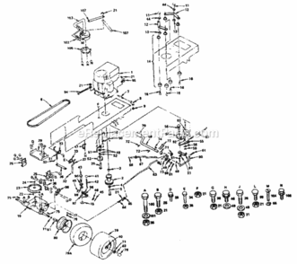 Part Location Diagram of 108871X Craftsman Engine