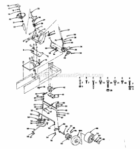 Page D Diagram and Parts List for 917255726  Craftsman Lawn Tractor