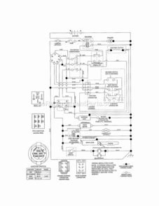 Page K Diagram and Parts List for 917255728  Craftsman Lawn Tractor